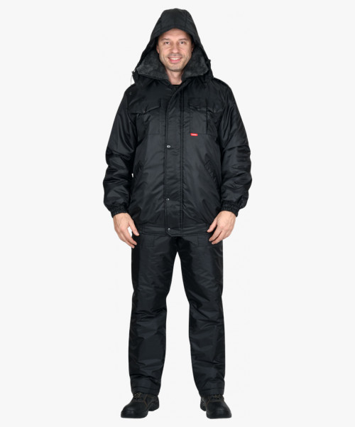 Костюм СИРИУС-ПОЛЮС куртка, полукомбинезон черный