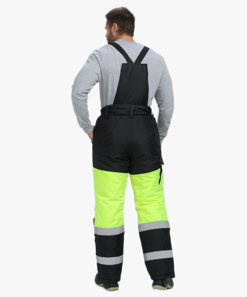 Костюм зимний сигнальный ProfLineSpecialist (тк.Оксфорд PU) брюки, желтый/черный