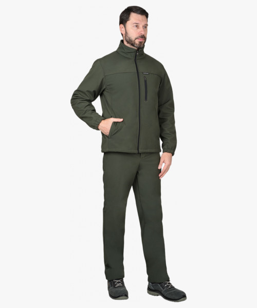 Куртка СИРИУС-АЗОВ хаки софтшелл пл 350 г/кв.м