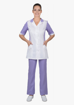Костюм СИРИУС-ИОНА женский белый с сиреневым