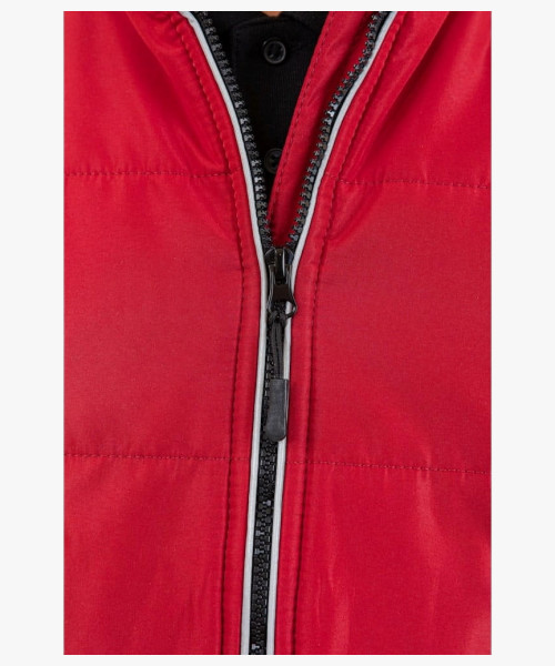 Жилет утеплённый Brodeks KW101, цвет красный, чёрный