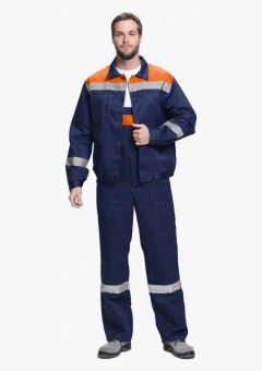 Костюм Легион-2 СОП Олимп (тк.Смесовая,210) п/к, т.синий/оранжевый