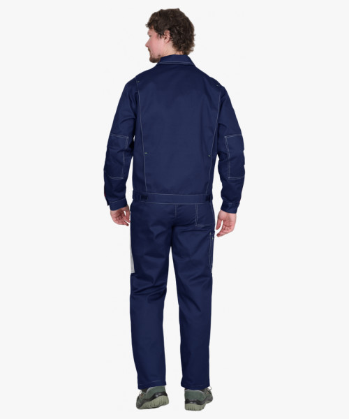 Костюм СИРИУС-ФАВОРИТ куртка, п/к, темно-синий со светло-серым