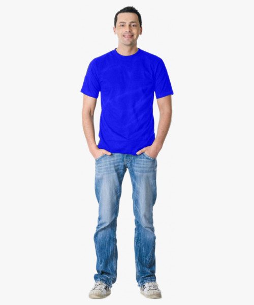 Футболка васильковая 160г/м2