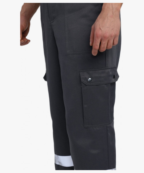 Костюм Нейч-2 СОП с капюшоном (тк.Смесовая,210) п/к, т.серый/св.серый