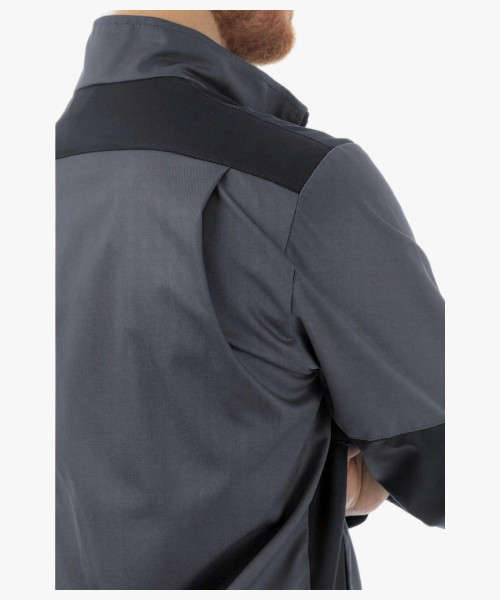 Куртка летняя мужская Brodeks KS234, цвет серый, чёрный