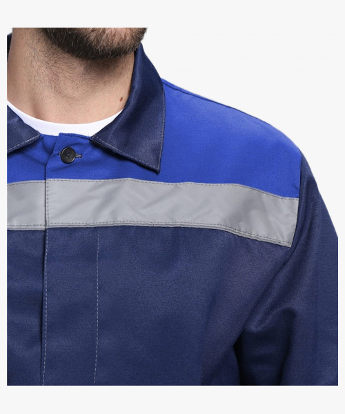 Костюм Лигор-1 СОП К. (тк.Смесовая,210) брюки, т.синий/васильковый