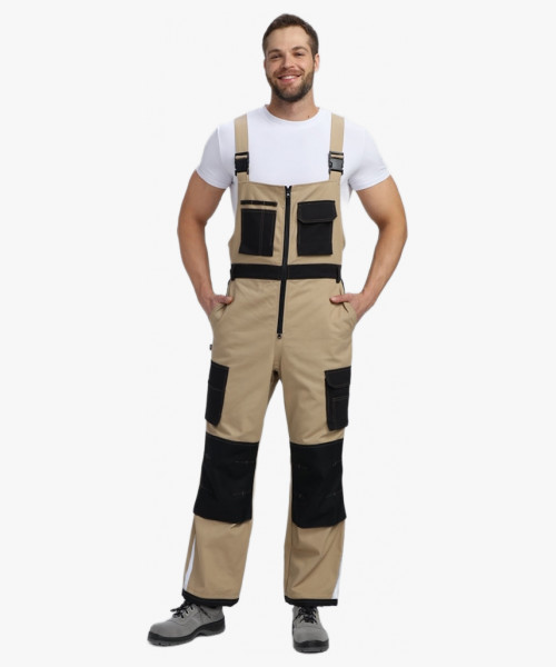 Полукомбинезон Милан CH (тк.Смесовая,260), бежевый/черный