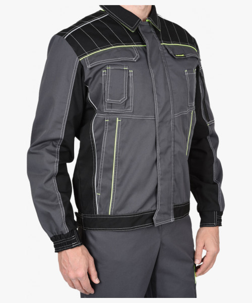 Костюм мужской летний СИРИУС-ПРЕСТИЖ куртка, п/к, серый