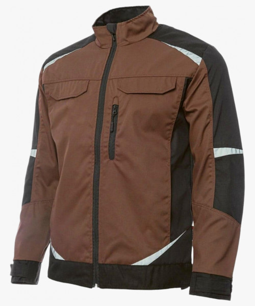 Куртка летняя мужская Brodeks KS 202, цвет коричневый, чёрный