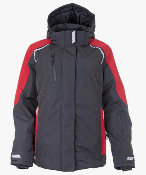 Куртка женская зимняя Brodeks KW 208, цвет чёрный, красный