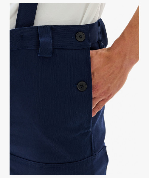 Костюм сварщика Велд-СОП 2 кл.защиты (тк.Хлопок-ОП,350) брюки, т.синий/васильковый