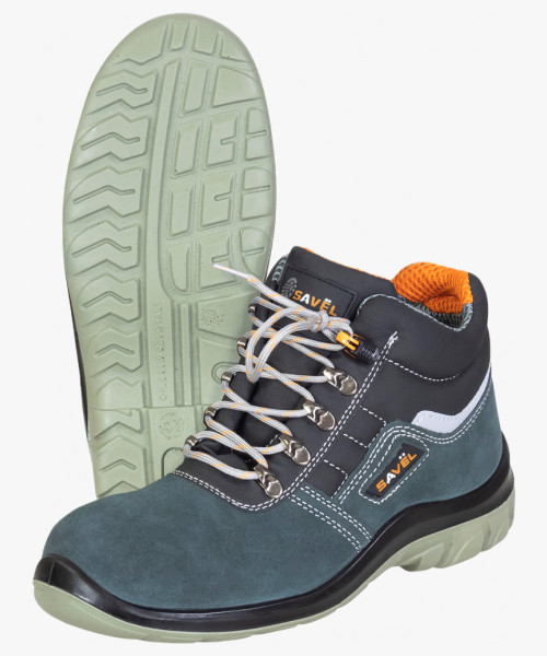 Ботинки УНИВЕРСАЛ, замша (серые), ПУ-ПУ