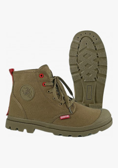 Кеды высокие Скорпион Комфорт ПУ-Р (арт.1650), хаки