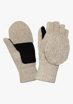 Перчатки-варежки АЙСЕР со спилковыми накладками (утеп.Тинсулейт)