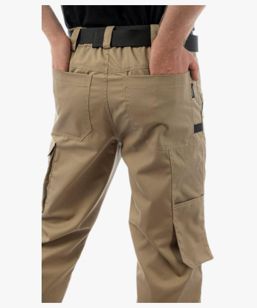 Брюки летние мужские Brodeks KS301, цвет бежевый