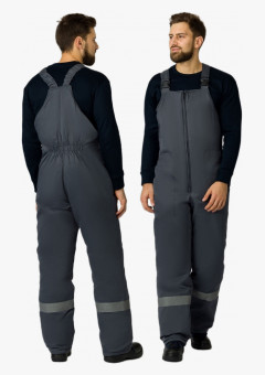 Полукомбинезон зимний Экспертный-Люкс (тк.Смесовая,210), т.серый