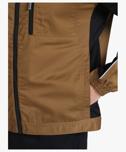 Куртка ProfLineSpecialist (тк.Смесовая,240), бежевый/черный