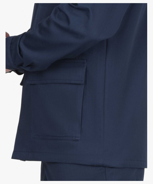 Костюм СИРИУС-СУРГУТ-РОСС куртка, п/к, антистат. МВО, синий с васильковым и СОП