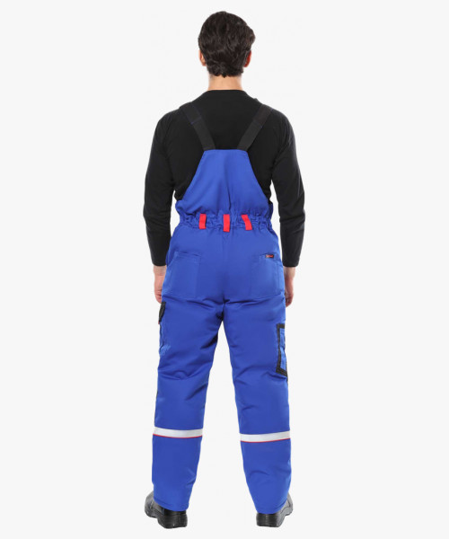 Костюм СИРИУС-СТАН зимний: куртка, п/к васильковый с черным и красным