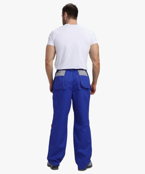 Костюм Союз-Профессионал-1 CH МВО (тк.Смесовая,240) брюки, васильковый/св.серый/оранжевый