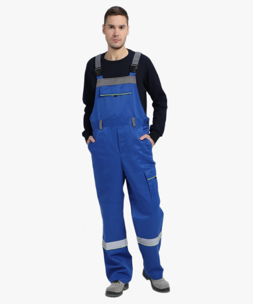 Костюм Практичный-2 СОП CH (тк.Смесовая,210) п/к, васильковый/серый