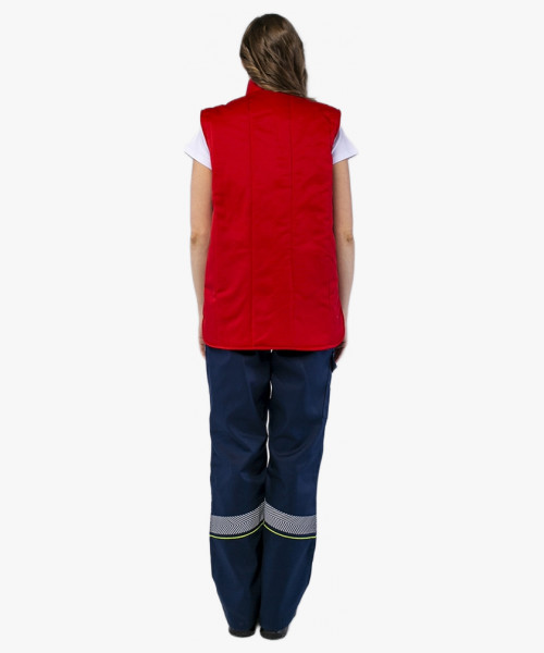 Жилет утепленный Универсальный (Смесовая, 210), красный