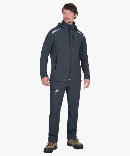 Костюм СИРИУС-СПЕЙС куртка, брюки, софтшелл сине-серый