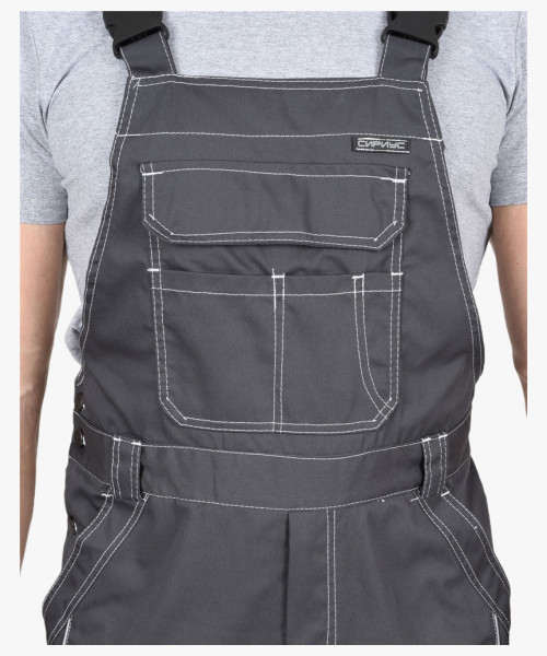 Костюм мужской летний СИРИУС-ПРЕСТИЖ куртка, п/к, серый, голубой