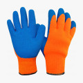 Перчатки утепл. акриловые со вспененным латекс. покрытием, цвет в ассортименте