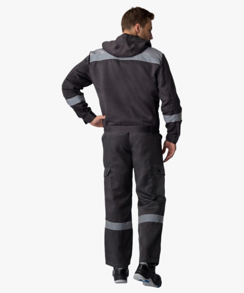 Костюм Титан-2 СОП IMP (тк.Смесовая,210) п/к, т.серый/св.серый