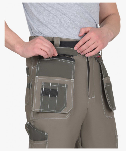 Костюм СИРИУС-ТОКИО куртка, брюки т. песочный с хаки 100% х/б пл. 265 г/кв.м