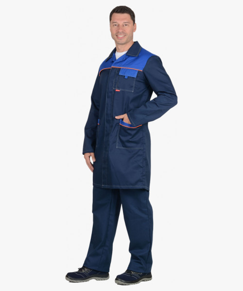 Халат мужской СИРИУС-ФАВОРИТ синий