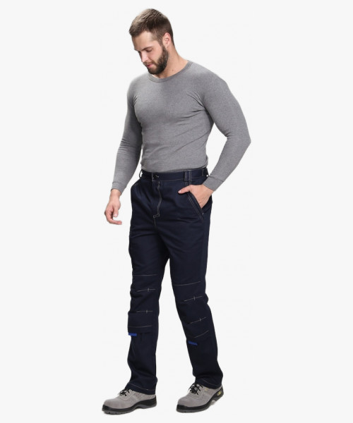 Брюки Алькор (тк.Карелия,260), т.синий/васильковый