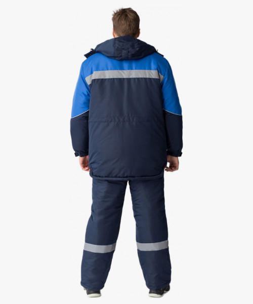 Костюм зимний Сибер СОП CH (тк.Таслан) п/к, т.синий/васильковый