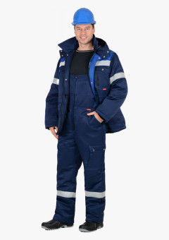 Костюм мужской зимний СИРИУС-ТИТАН куртка, п/к, синий