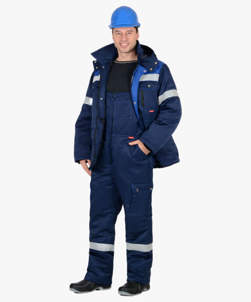 Костюм мужской зимний СИРИУС-ТИТАН куртка, п/к, синий