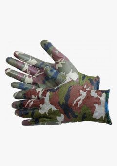 MILITARY Перчатки нейлоновые с нитриловым покрытием