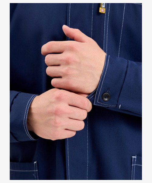 Костюм Техник СОП (тк.Саржа,250) брюки, т.синий/васильковый