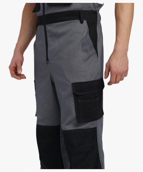 Полукомбинезон Милан CH (тк.Смесовая,260), т.серый/черный