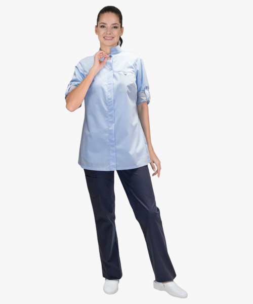 Блуза СИРИУС-ВЕНЕЦИЯ женская голубая