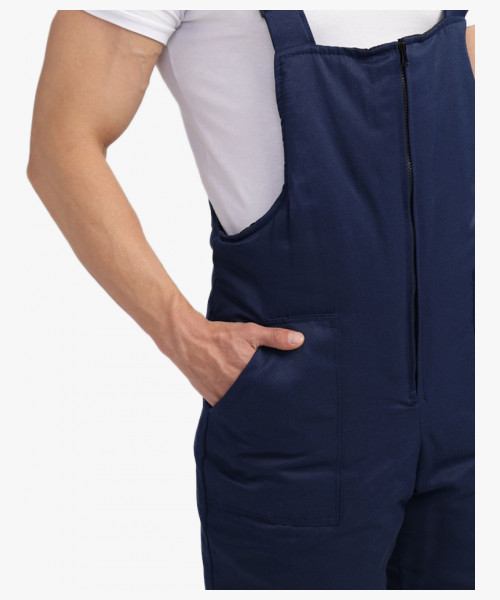 Костюм зимний Труженик-2 (тк.Смесовая,210) п/к,т.синий/васильковый