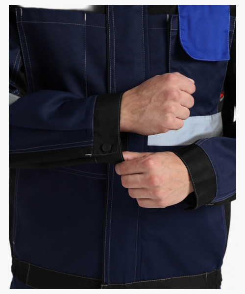 Костюм Виват-2 Премиум IMP (тк.Смесовая,240) п/к, т.синий/черный/васильковый