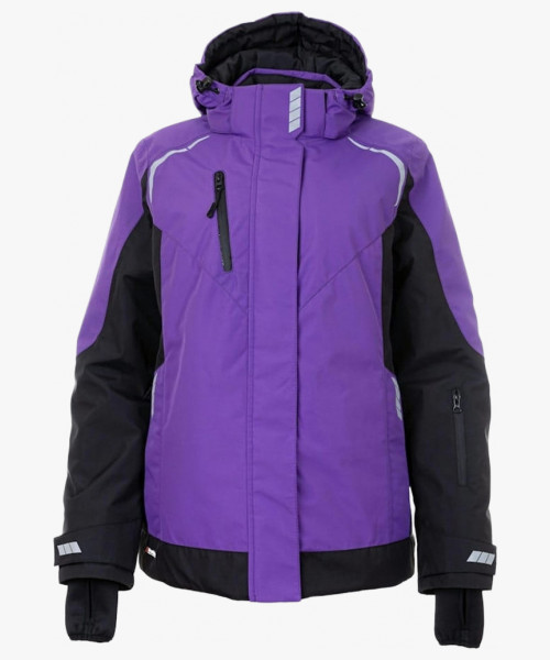 Куртка женская зимняя KW 208, цвет фиолетовый