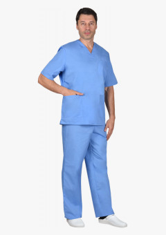 Костюм хирурга универсальный голубой (СТ)