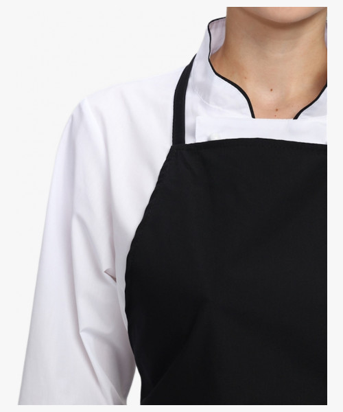 Костюм женский повара Гурман (тк.ТиСи), белый/черный