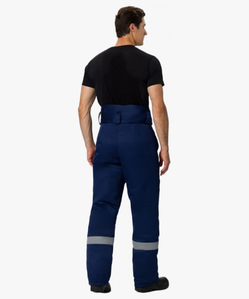 Брюки зимние Экспертный-Люкс (Смесовая, 210), темно-синий