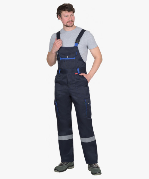 Костюм СИРИУС-ТИТАН куртка, п/к синий с васильковым и СОП