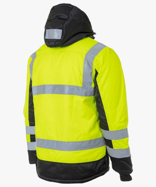 Куртка сигнальная зимняя Brodeks KW216, цвет жёлтый, чёрный