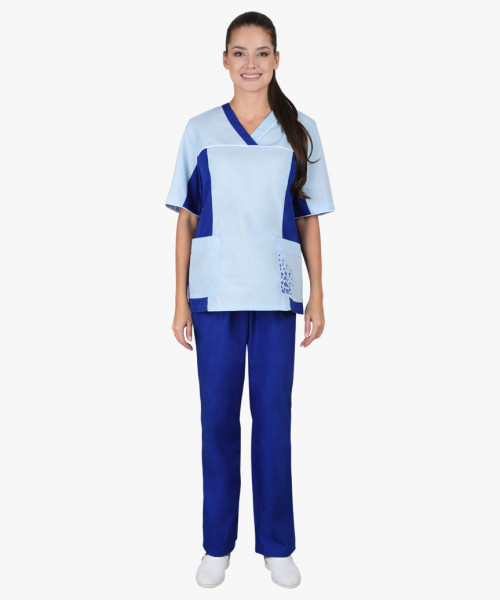 Костюм СИРИУС-ИРИНА женский светло-синий с голубым